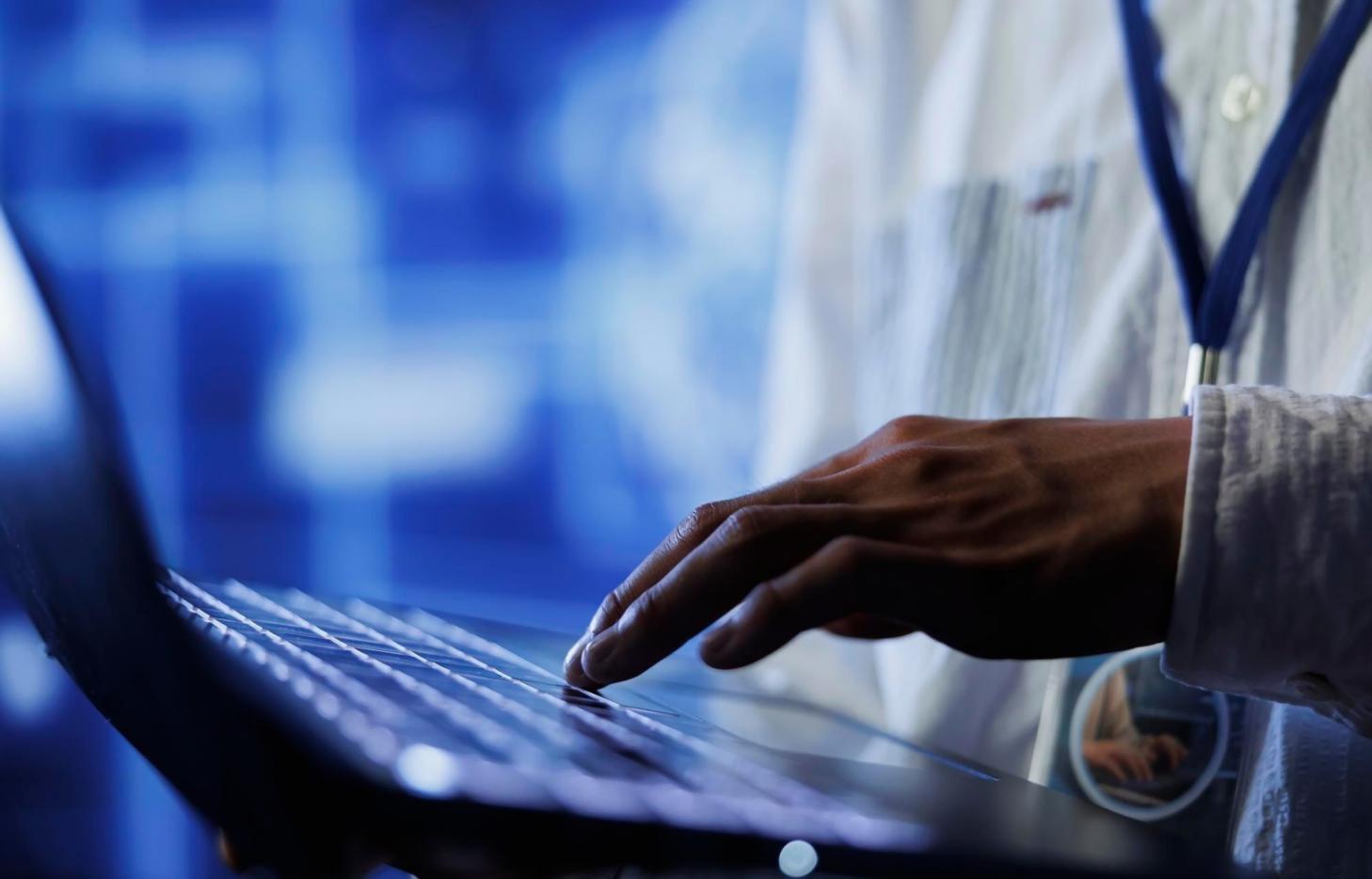 Cybersecurity training lab with multiple workstations for practical exercises